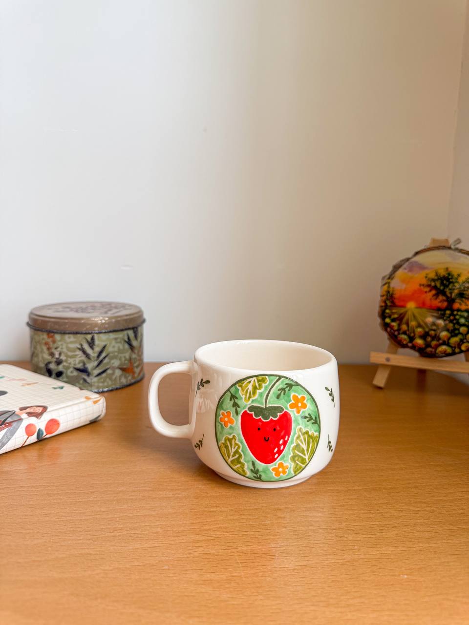 ماگ سرامیکی توت فرنگی