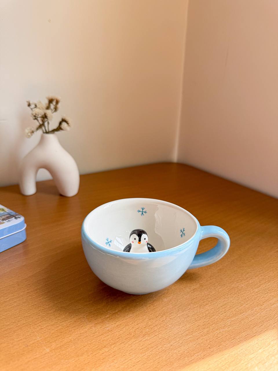 ماگ لته خوری سوپرایزی سرامیکی طرح پنگوئن
