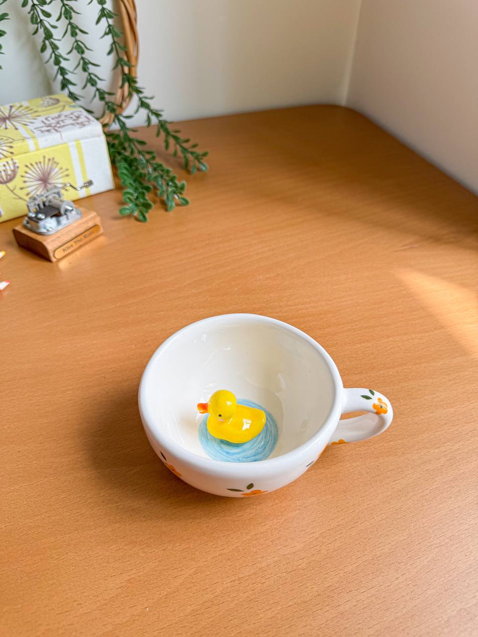 ماگ لته خوری سوپرایزی طرح اردک سرامیکی